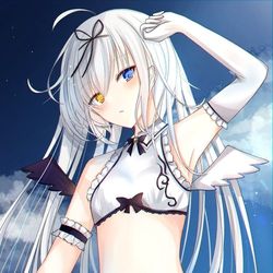 This is a pixiv picture whose title is 天空のフリューゲル.