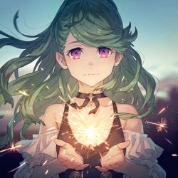 This is a pixiv picture whose title is 火花.