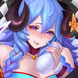 This is a pixiv picture whose title is 靈花祭_鏡爪.