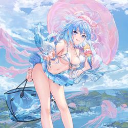 This is a pixiv picture whose title is Ice cream.