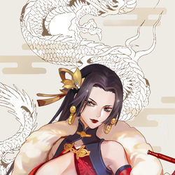 This is a pixiv picture whose title is 海贼国风系列-女帝.