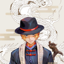 This is a pixiv picture whose title is 海贼国风系列-萨博.