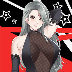 This is a pixiv picture whose title is Sae Niijima (P5) - Commission.