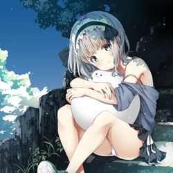 This is a pixiv picture whose title is 夏みょん。.