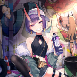 This is a pixiv picture whose title is 街头艺术.