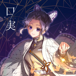 This is a pixiv picture whose title is 【鬼滅の刃】口実【蝶屋敷本】.