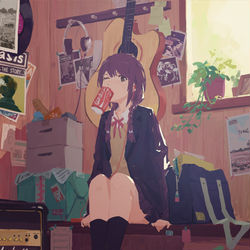 This is a pixiv picture whose title is 午后.