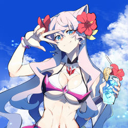 This is a pixiv picture whose title is 裸になって.