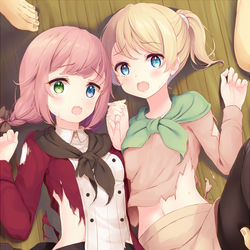 This is a pixiv picture whose title is 姉妹…….