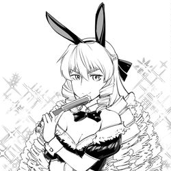 This is a pixiv picture whose title is 悪役令嬢転生バニー.