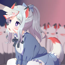 This is a pixiv picture whose title is 忠犬の契り.