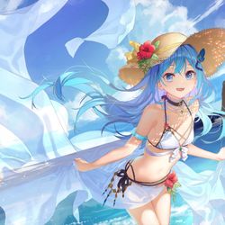 This is a pixiv picture whose title is 水着だよ！.