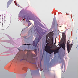 This is a pixiv picture whose title is 地上の兎になった優曇華さんが大好きな絵.
