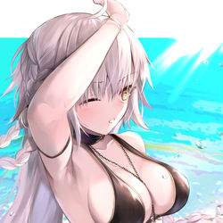 This is a pixiv picture whose title is 水着ジャンヌオルタ.