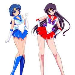 This is a pixiv picture whose title is セーラー戦士の作画を変更しました↗.