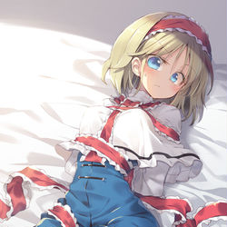 This is a pixiv picture whose title is もつれたアリスさん.