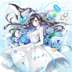 This is a pixiv picture whose title is 8月の鯨.