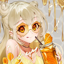 This is a pixiv picture whose title is 🍯🍯🍯.