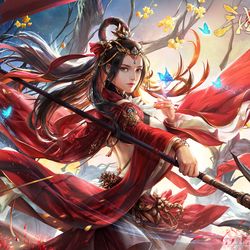 This is a pixiv picture whose title is 靈雎.
