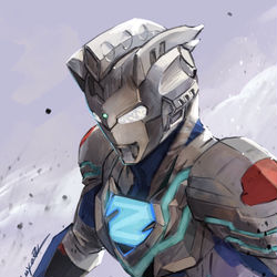 This is a pixiv picture whose title is ウルトラマンゼット アルファエッジ.