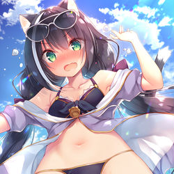 This is a pixiv picture whose title is 水着キャルちゃん.