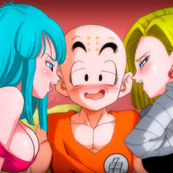This is a pixiv picture whose title is ❤ Maron x Kurilin x N18 ❤.