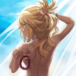 This is a pixiv picture whose title is ポニーテール.