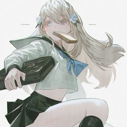 This is a pixiv picture whose title is ちこく、ちこく.