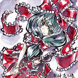 This is a pixiv picture whose title is 秘神流し雛.