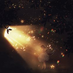 This is a pixiv picture whose title is to the light.