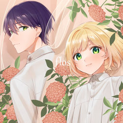 This is a pixiv picture whose title is flos(鈴谷アキ・剣持刀也cover)動画使用素材.
