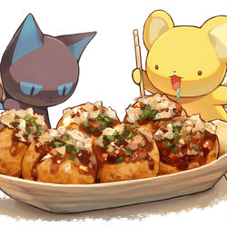 This is a pixiv picture whose title is たこ焼きやー.