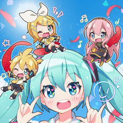 This is a pixiv picture whose title is スマイルが集まる！.