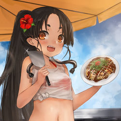 This is a pixiv picture whose title is 日進.