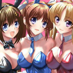 This is a pixiv picture whose title is なのはバニー.