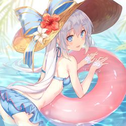 This is a pixiv picture whose title is 水着マリー.