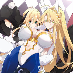 This is a pixiv picture whose title is 獅子王陛下とオークニー女子のカジノ・キャメロット.