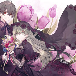 This is a pixiv picture whose title is 黒.