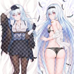 This is a pixiv picture whose title is [R15受注] 少女前线 雷电 Thunder 抱き枕カバー.