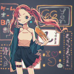 This is a pixiv picture whose title is ゲームガール.