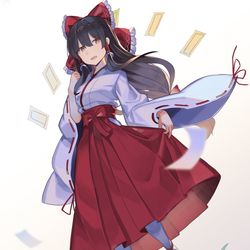 This is a pixiv picture whose title is 霊夢ねえさん.