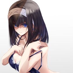This is a pixiv picture whose title is 鷺沢文香さん.