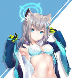 This is a pixiv picture whose title is 砂狼シロコ（ブルーアーカイブ）.