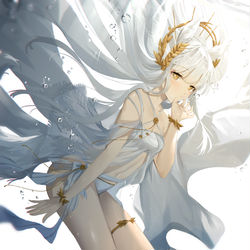 This is a pixiv picture whose title is 白金.