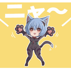 This is a pixiv picture whose title is 黒（猫）波.