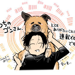 This is a pixiv picture whose title is 【ご報告】うちのゴンさん.