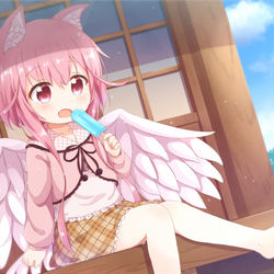 This is a pixiv picture whose title is あいすー♪.