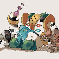 This is a pixiv picture whose title is ワンマン育児.