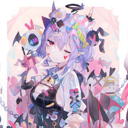 This is a pixiv picture whose title is あくま.