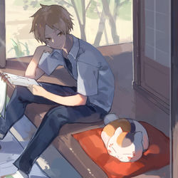 This is a pixiv picture whose title is 午後３時.